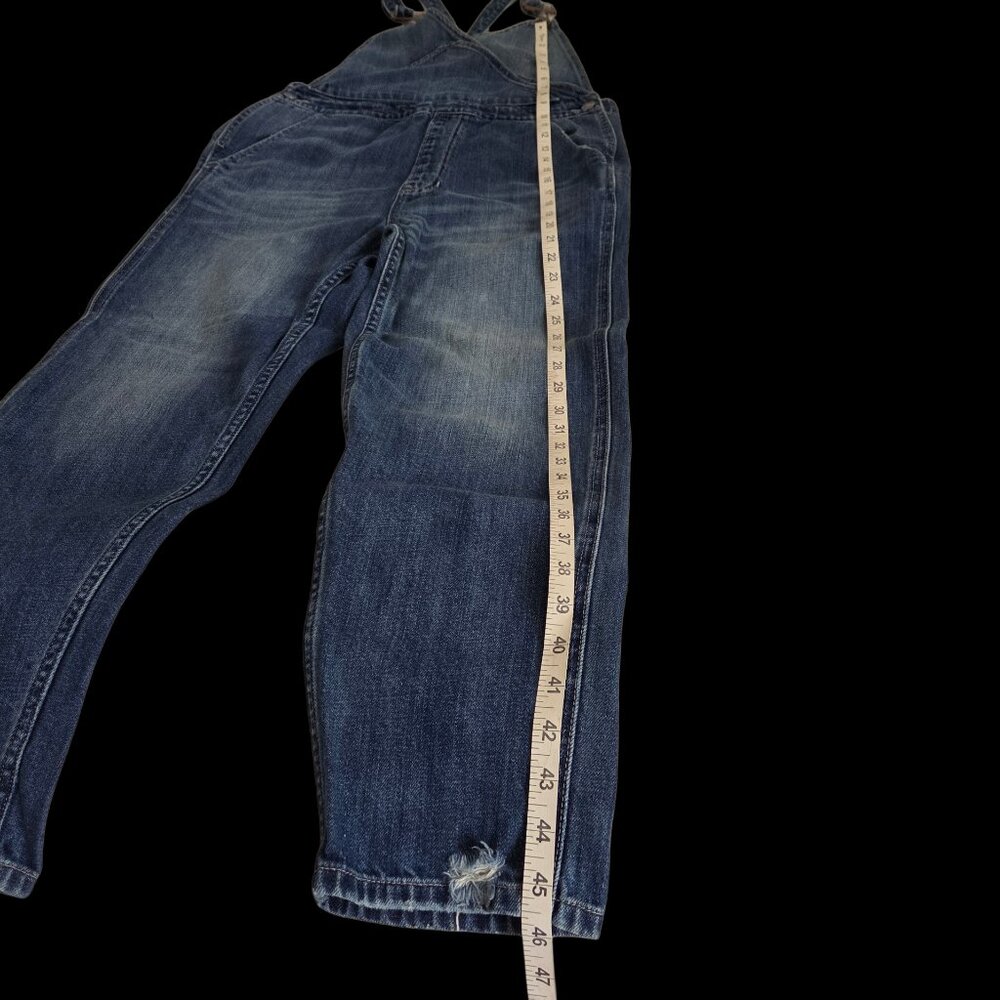 Women's GAP 1969 Blue Denim V-Neck Bib Overalls. Size 28R. Full length. - Picture 16 of 16